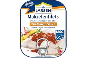‎LARSEN Larsen MSC Makrelenfilets In Piri-Mango-Sauce, 110 g