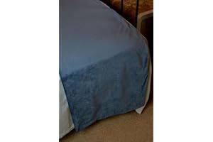 McAlister Textiles Soft Velvet Petrol Blue Bed Runner For Single Double & King Size Beds - 50x240cm - 20x94 Inches Matt Velvet Range
