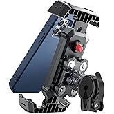 CASON Mobile Holder for Bikes,Scooty/Cycle Phone Holder Mount,with Shock Absorbtion,Switch Lock Behind,Cushioning Pads,360° R