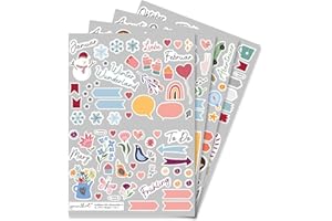 ‎YOUNIKAT Sticker Jahreszeiten I 229 Sticker I Fotoalbum Scrapbooking Aufkleber-Set zum Gestalten von Kalender Bullet Journal Zubehör I Kinder Erwachsene Anlässe I dv970