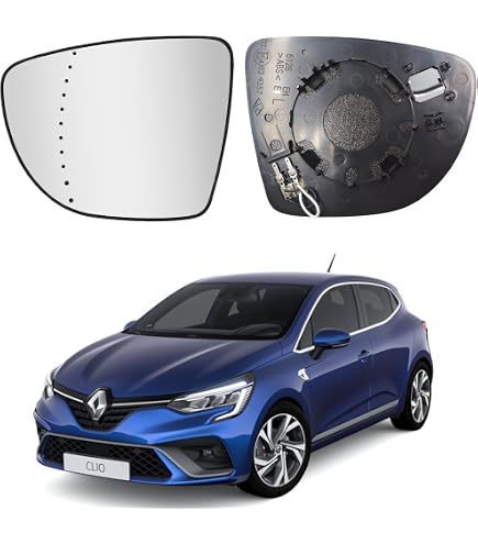 Plaque De Rétroviseur Thermique Gauche BSSTORE - Compatible Renault Captur (2020+) Et Mitsubishi ASX (2023+)