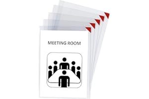 DJOIS Tarifold ES 194770 - Funda Adhesiva A4 para Cartelería, Color Rojo, Kang Easy Clic - 5 Unidades