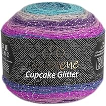 Cupcake Strickwolle - 450g Farbverlaufsgarn Aus Polyacryl Für Häkeln & Stricken