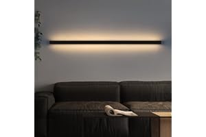 ZMH Kinkiet Led Kinkiet Wnętrze-Nowoczesny 100CM 34W Korytarz Up Down Ciepłe białe Korytarz Światło Salon Światło Czarne łóżko Światło Kinkiet Schody Salon Pokój dziecięcy Sypialnia