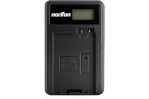 Norifon LP-E8 LCD USB Caricatore per Canon EOS 550D, EOS 600D, 650D, 700D, EOS Kiss X4, X5, X6i, EOS Rebel T2i, EOS Rebel T3i, T4i, Rebel T5i Fotocamera e Altro