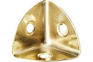 MERRIWAY Bulk Hardware BH03647 Angolari Anodizzati Ottone per Valigie, 28 mm, Bianco, Set di 4