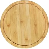 Promosyonca Bambu D&ouml;nerli Sunum Tahtası, 360 Derece D&ouml;nebilen Yuvarlak Pizza ve Kahvaltı Sunum Tepsisi (30 cm)