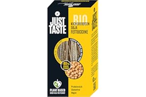 ‎JUST TASTE BE DIFFERENT JUST TASTE – Kichererbsen-Soja Fettucchine – Die neue BIO Gemüse Pasta – 250g