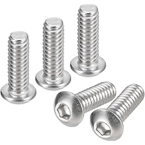 Kit Di 2 Viti Esagonali In Acciaio Inox 304 M10x120mm – Con Dadi, Rondelle Piane E Di Blocco, Filettatura Completa