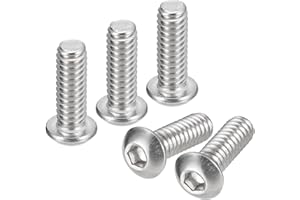 QUARKZMAN śruby z łbem soczewkowym 1/4 - 20 x 3/4, sześciokątny, 10 sztuk, stal nierdzewna 304