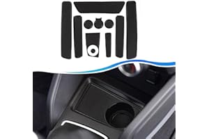 SXCY Dacia Duster 2018-2021 Tapis Antidérapants, Tapis en Caoutchouc pour Dacia Duster Console Centrale, Porte-Gobelet, Boîte de Bras, Porte Intérieure Tasse, Tapis de Rangement (Noir)