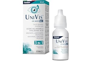 Univis Bio 3in1 - Collirio Sterile Idratante, Lubrificante, Protettivo. Con Acido ialuronico - 10 ml