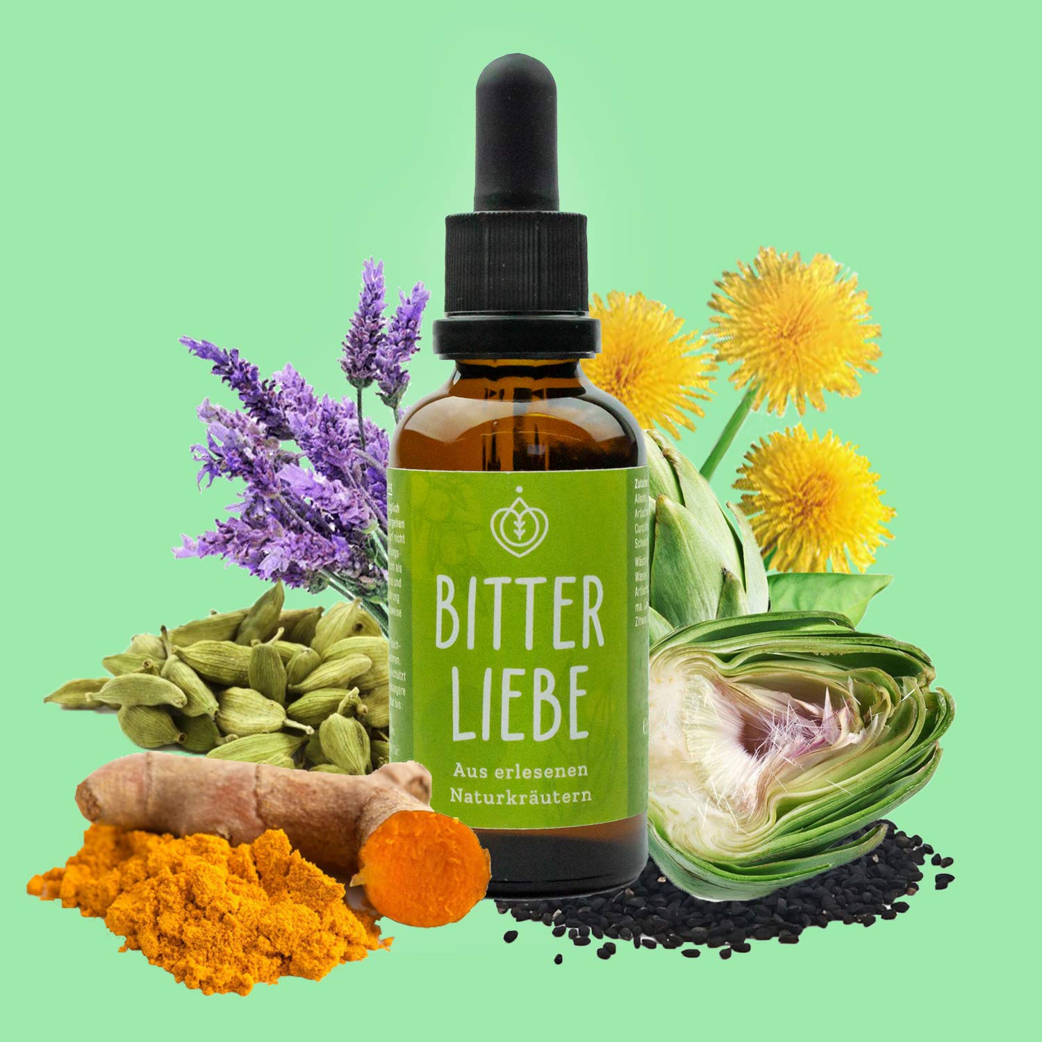 BitterLiebe 50ml enthält Bitterstoffe Tropfen, Leckere Rezeptur