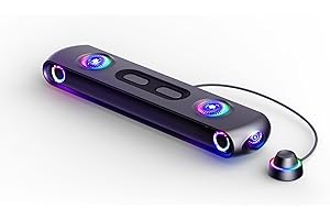 OXS Thunder Pro Barra de Sonido Gaming con Dolby Atmos 5.1.2, Conexión Bluetooth Multidispositivo, Subwoofer Integrado, 3 Modos de Juego Profesionales, para Ordenadores y Videoconsolas