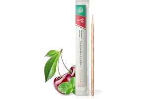 ‎PERFEKTO24 Wunder Toothpicks with Flavour - 100 x Toothpicks Individually Packed - in 8 Refreshing Varieties - Plastic-free Chewing Gum - Fresh Breath with Flavoured Toothpicks - Sugar Free