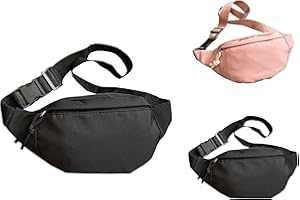 QZLSAYSL Marsupio sportivo per uomo e donna con cintura regolabile e fibbia a sgancio rapido Marsupio in nylon per ciclismo, corsa ed escursionismo