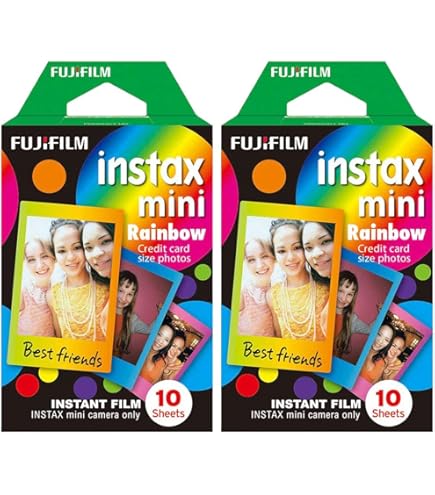 100 Pièce Coloré Photo Cadres Instantané Film Bordures Autocollants Pour Fujifilm Instax Mini 9 8 7s 25 50s 90 Polaroid Camera - Appareil Photo