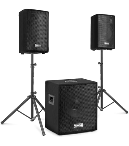 Pack Sono DJ Ibiza 2200W - 2 Enceintes DISCO15B, Caisson SUB15A, Table Mixage DJM102-BT, Lumières Et Machines à Bulles Pack Animation Complète