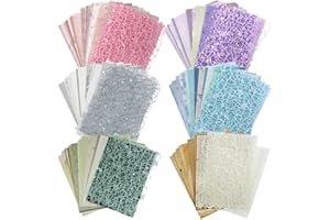 156 Sheets Scrapbook Paper Textured Paper Assorted Set, FineGood Decorative Mesh Fabric Paper for Card Making Journaling Scrapbooking Supplies