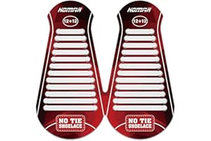 HOMAR No Tie Silicone Shoe Laces Elastic Strech Tiless Rubber Laces with 12 Colors for Kids Adults Trainers Waterproof Flat No Tie Shoelaces for Sneakers Board Shoes Casual Shoes