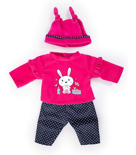 Bayer Design Ropa Para Muñecas Bebé 40-46 Cm – Set De Vestido, Peto, Top Y Gorro Para Juego De Roles