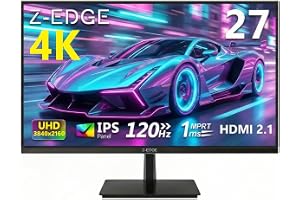 Z-Edge 27 tum 4K Skärm 120Hz UHD 3840x2160 IPS 1ms HDMI 2.1 DP 1.4