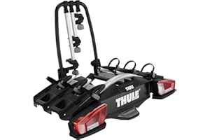 ‎THULE Thule VeloCompact Fahrradträger für Anhängerkupplung 3 Fahrräder, Black/Aluminium