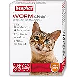 Beaphar | WORMclear® Tablets for Cats | Kills All Common UK Intestinal Worms (Roundworms & Tapeworms) | Vet Strength Treatmen