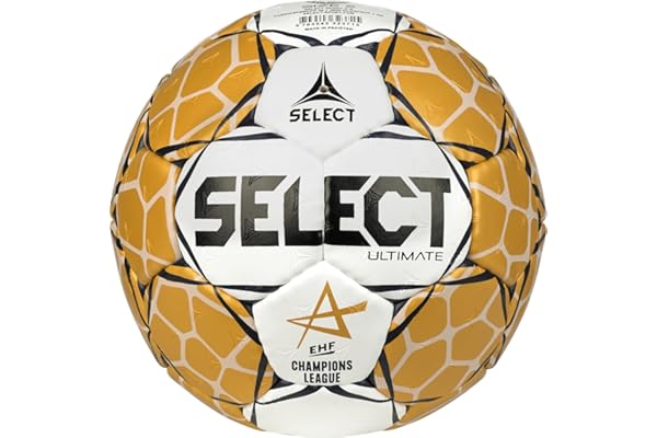 Select Ballon de Handball Ultimate Unisexe pour Adulte - Blanc doré - 3