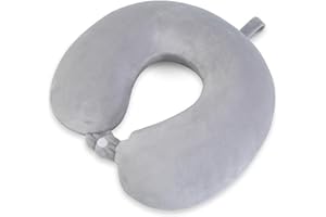 FANHOMAS Nackenkissen Flugzeug, Reisekissen Memory Foam U-förmiges Travel Neck Pillow Nackenhörnchen Erwachsene, Sommer Flugzeug Kissen Tragbar Reisekissen Flugzeug für Flugzeug Auto Büro (Samt)