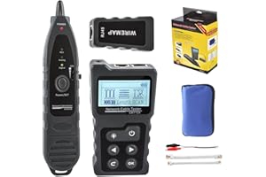 QDTimes Cable and Network tester NF-8209 Advanced Network Cable Tracker Tone Generator and Probe Kit with Cable Testing