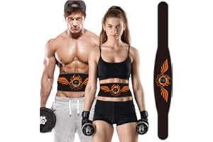 COODAY EMS Bauchtrainer,bauchmuskeltrainer elektrisch,EMS trainingsgerät,Gürtel Bauchtrainer Elektrisch Tragbarer Muskelstimulator,8 Modi & 19 Intensitäten Bauchtrainer Trainings Gang