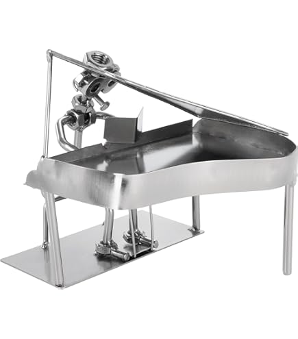 BRUBAKER Schroevenbeeldje Bruidspaar Bruid Met Sluier En Bruidegom Hoge Hoed Zilveren Ijzeren Figuurtje Metalen Paar Handgemaakt Cadeau Voor Bruiloft Huwelijksverjaardag Of Verloving 1192981758