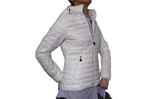FANTASY Giacca 100 Grammi Leggera Foderata Avvitata Ecologica Piumino Trapuntino Cappuccio Mezza Stagione Donna Ragazza Moda