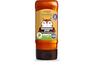 Sweet Freedom - Gingerbread Syrup for Coffee & Drizzling - Only 13 Calories Per Teaspoon - For Frappes, Cocktails, Pancakes & Porridge - Healthy Baking - Vegan & Plant Based - 350g, Pack of 1