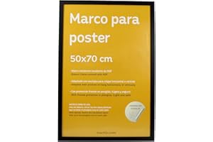 Nacnic Grand cadre photo pour protéger et afficher des photos, diplômes, panneaux d'affichage, affiches... Cadres en différentes tailles et couleurs. Noir, taille 50x70 cm