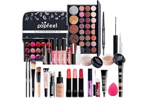 BRILLIANTDAY Trousse Trucchi Donna, Set Trucchi Donna, Kit Trucco Tutto in Uno Palette Cosmetica, Kit Trucchi Make Up Completo con Ombretti Rossetto Correttore Kit Cosmetici per Donne Ragazze Regalo di Natale