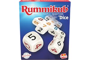 GOLIATH Rummikub Dice, gra towarzyska dla dzieci od 7 lat, gra w kości dla 2 graczy, gra rodzinna na wieczory gier