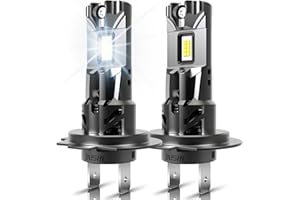 OUSHI H7 Halogen Lampe 500% Helligkeit, 6000K Weiß 18000LM Scheinwerferlampe, 12V H7 Abblendlicht Halogen Glühbirne, 2 Stück