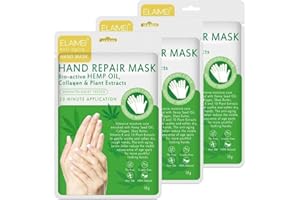 YUNY Hand Mask 3 Pack,Moisturizing Gloves Hand Spa Mask for Dry Hands, Repair Rough Skin with Shea Butter, Avocado, Vitamin E - Repair Rough Skin for Men Women