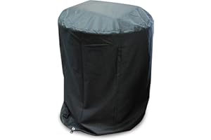 Housse de Barbecue Ronde en Polyester Grande Taille Ø90×120 cm – imperméable, Anti-UV et Anti-poussière, protège Votre Grill