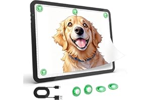 Zocelight Rechargeable A3 Light Table, LED Light Pad with 4 Magnets, Light Box with 4000 mAh Battery for Diamond Painting, Ultra Light Plate for Drawing, Sketching, Tattoo (Black)