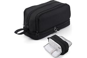 MAMUNU Federmäppchen Große Kapazität, Mäppchen Federtaschen Etui Stifte 4 Fächer, Schreibwaren Stifttasche Tragbare Stifttasche Kosmetisches für Mädchen Teenager Erwachsene Schule & Büro (Schwarz)