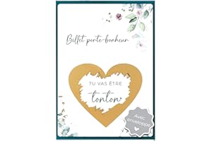 Joli Coon Carte a gratter annonce grossesse - Tu vas être tonton avec enveloppe - Annonce grossesse tonton