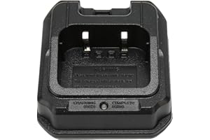 DPOFIRS Caricabatterie Rapido per BF 9700 BF A58 UV 5S UV 9R UV 9R Plus BF R760 GT 3WP, Set di Caricabatterie Rapido da Tavolo per Modello CHR 9700 (Spina UE)