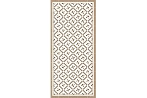 DobleUve Estudio Alfombra Vinílica Hidráulica 24 | Marrón | 65x110 cm | Alfombra Cocina Lavable Antideslizante | Alfombra Vinilica | Suelo Vinílico | Alfombra Vinilo Salón