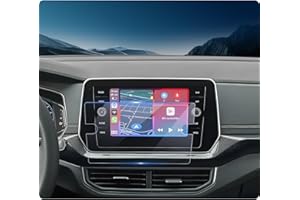 LUWU Compatibile con VW T-Cross T Cross 2019-2024 2025 Pellicola Protettiva per Navigazione 8 Pollici Pellicola in Vetro Temperato 9H Antigraffio T-Cross Accessori