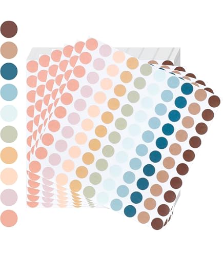 150 Bunte Farbcode-Aufkleber Im Quadrat-Format – Selbstklebend, 10x10 Mm, Ideal Für Ordner, Kalender & Mehr