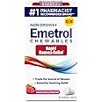 Emetrol Non-Drowsy Nausea Relief - Chewable Medicine for Upset Stomach - Pharmacist Recommended Nausea Relief - Mixed Berry Flavor, 60 Tablets