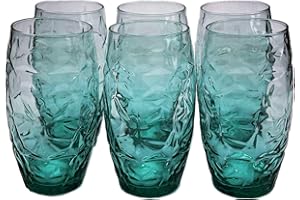 Bormioli Rocco Oriente Cool Green Bicchiere Cooler 47 cl Set 6 Pz in Vetro Colorato